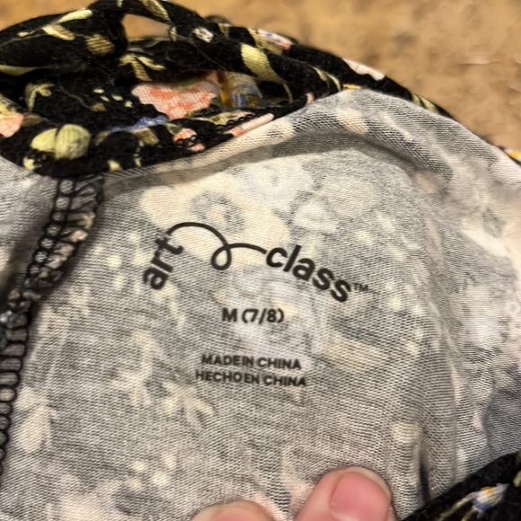 Art Class Romper Jumper Flowers Size      M 7 / 8 - Picture 5 of 5